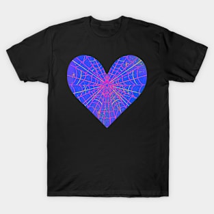 Spider Web Heart V46 T-Shirt